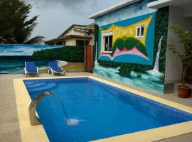 Paradise Agua Leve Residential，位于圣多美的海滩短租房