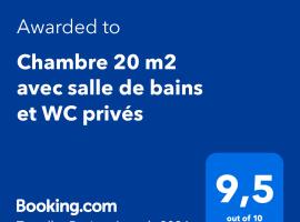 Chambre 20 m2 Salle de bains et WC privés Garage，位于里昂的民宿