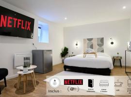 NG SuiteHome - Lille l Tourcoing l Haute - Duplex 4 pers - Balnéo - Netflix - Wifi，位于图尔昆的公寓
