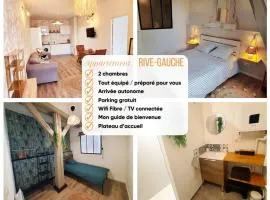 "Le Rive-Gauche" tout équipé, 2 chambres proche gare & centre - WiFi-NETFLIX gratuits