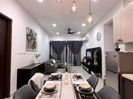 Wind Serenity & FOC Netflix Access Country Garden Danga Bay 3BR # 6-11 pax by Minshuku，位于新山的带按摩浴缸的酒店