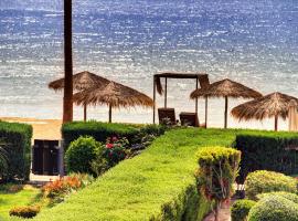 Luxury Beachfront Villa with Private Pool, Yoga & Sea Adventures，位于拉纳卡的乡村别墅