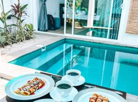 Private Pool Cabanas AC - Angam Villas Hikkaduwa，位于希克杜沃的酒店