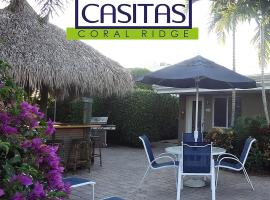Casitas Coral Ridge，位于劳德代尔堡珊瑚岭购物中心附近的酒店