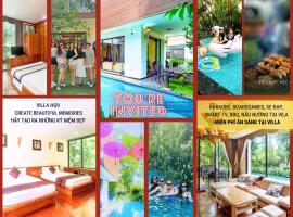 Villa 3 phòng ngủ Starsky Hoàng Quyên 9- Flamingo Đại Lải Resort- Với Bể Bơi & Ăn sáng miễn phí，位于荣福克的度假村