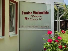 Pension Walkmühle，位于桑格豪森的酒店