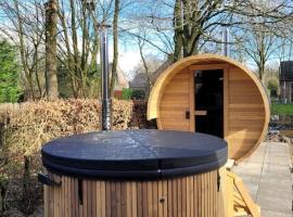 Japandi Wellness met hottub & sauna，位于Ewijk的住所