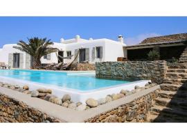 Outstanding Mykonos Villa - 7 Bed - Villa Bellacqua - Stunning Aegean Sea Views - Agios Stefanos，位于圣斯特凡诺斯的酒店