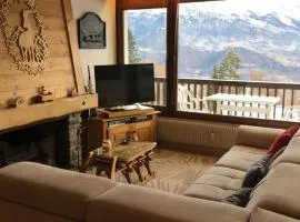 Vue Mont Blanc et toute la chaîne