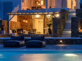 MYKONOS 4 BEDROOM POOL VILLA，位于埃利亚海滩的酒店