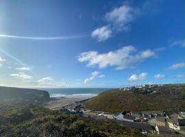 Porthtowan flat, 2 min walk from beach，位于波斯陶恩的酒店