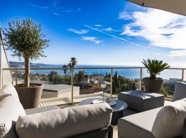 SPLENDIDE APPARTEMENT NICE BLUE PEARL TOUT CONFORT VUE MER PANORAMIQUE，位于尼斯的酒店