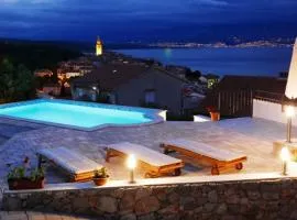 Apartment with private pool and beautiful sea view - by Traveler tourist agency Krk - ID 2106