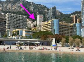 Luxury Tenao Palace, Monaco border, sea view，位于博索莱伊的带停车场的酒店