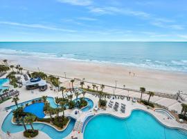 Luxury 10th Floor 1 BR Condo Direct Oceanfront Wyndham Ocean Walk Resort Daytona Beach | 1006，位于代托纳海滩的酒店