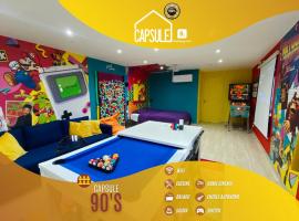 Capsule 90's - Jacuzzi - Sauna - Flipper - Billard - Netflix - Nintendo Switch & Jeux -，位于蒙斯热玛普斯附近的酒店