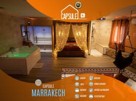 Capsule Marrakech I Chicha I Sauna I Balnéo I Console PS5 I Cinéma，位于Trith-Saint-Léger的酒店