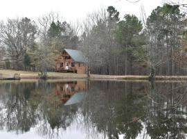 Private Cabin with Fishing Pond-Hot Springs，位于Pearcy的旅馆