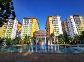 MySuite Studio Apartment Melaka Waterpark Resort，位于艾尔克如的带按摩浴缸的酒店