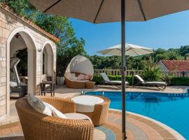 Luxury villa Brac Belle Vue with heated pool，位于塞尔察的酒店