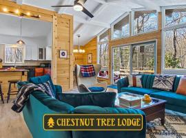 Chestnut Tree Lodge - Modern Wooded Escape，位于吉姆索普的度假屋