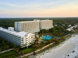 Hilton Beachfront Resort & Spa Hilton Head Island，位于希尔顿黑德岛的酒店