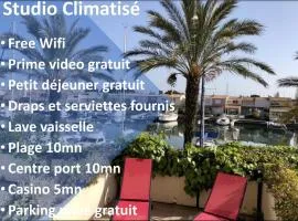 Cap Capistol Studio avec terrasse, vue port