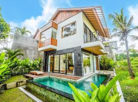 Serene 2BR Villa with Lush View 5 mins to Beach，位于海神庙的酒店