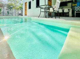 Ola Azul Monterrico, apartamento de playa completamente equipado y con piscina privada.，位于蒙特里科的公寓