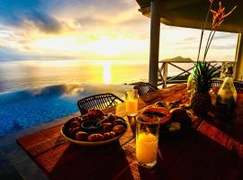 Villa Club Tropicana Carana with infinity pool，位于Machabee的酒店