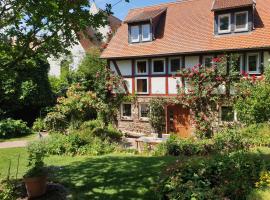 Ferienhaus Burgblick，位于Münzenberg的带停车场的酒店