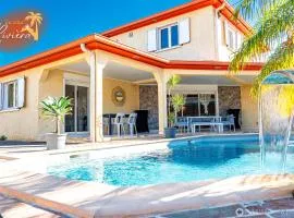 Grande Villa avec Piscine, jacuzzi, billard, baby-foot, 5 chambres, 11 pers. max