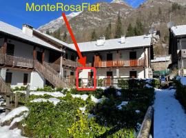 Appartamento vista Monte Rosa, giardino in Residence Walser a 10minuti da Macugnaga - MONTEROSAFLAT，位于Vanzone的酒店