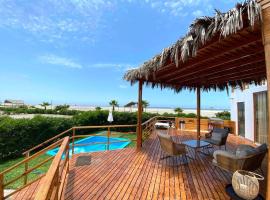 Marina Chincha® Casa de Playa con Piscina 1er fila，位于Casa Blanca的别墅