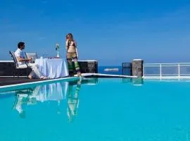 Beautiful Santorini Villa - 2 Bedroom Villa - Panoramic Caldera Sea Views and Private Plunge Pool - Megalochori