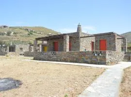 The Fiery Red house, close to the beach in the area of Otzia on the island of Kea