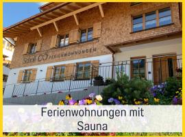 Ferienwohnungen Scholl - private Sauna oder Infrarotkabine，位于巴特欣德朗的公寓