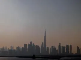 Burj Khalifa View & Creek lagoon