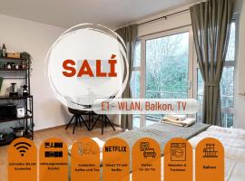 Sali - E1 - WLAN, Balkon, TV，位于Essen的住宿