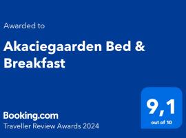 Akaciegaarden Bed & Breakfast，位于Hårlev的住宿加早餐旅馆