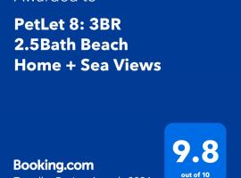 PetLet 8: 3BR 2.5Bath Beach Home + Sea Views，位于维克多港的别墅
