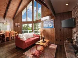 Classic AFrame - Fireplace - GameRoom - 2 Decks View