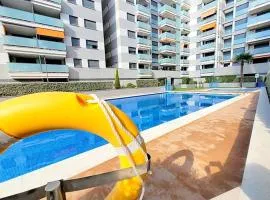 Apartament Ambar Gandia playa-grao con piscina parking ideal para familias