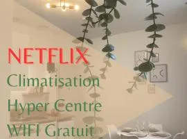 Votre nid douillet*Hyper centre*Netflix/WIFI/Clim