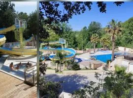 Mobil home dans camping aquatique Hyères