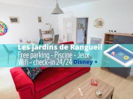 Les jardins de Rangueil, Parking, Métro, Piscine，位于图卢兹图卢兹大学肿瘤研究所附近的酒店