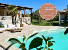 Villa les cigales - Paisible avec piscine，位于Mas-Saintes-Puelles的酒店