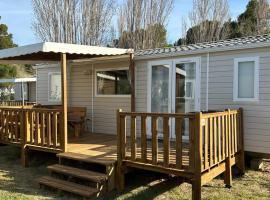 Mobil-home - Narbonne-Plage - Clim, TV，位于纳博讷普拉日的豪华帐篷营地