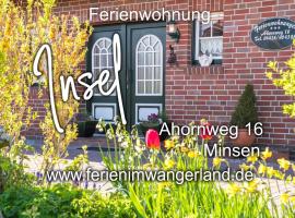 Ferien im Wangerland Ferienwohnung INSEL Minsen Schillig Hund Pool Sauna，位于旺格兰的酒店