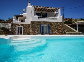 Mykonian Exclusive 3Bd Villa with Private Pool，位于帕诺尔莫斯米科诺斯的度假屋